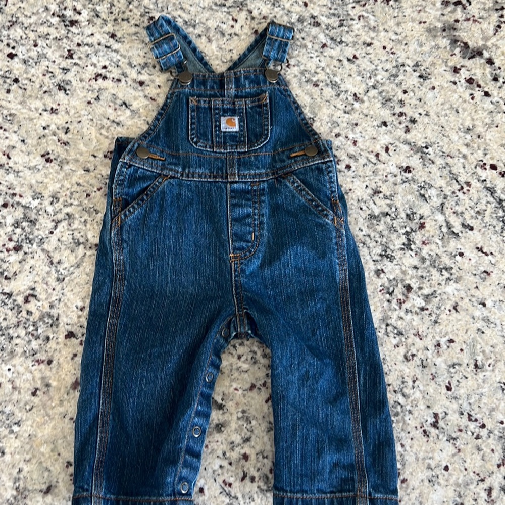 Carhartt Blue Denim Kids Overalls